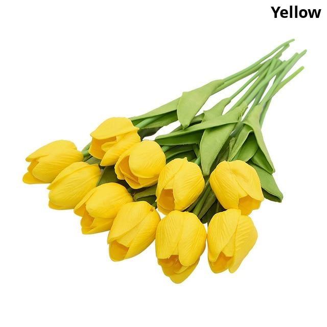 Colourful Tulips Artificial Flowers Decor