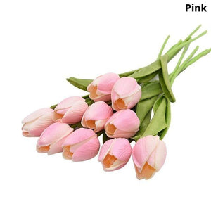 Colourful Tulips Artificial Flowers Decor