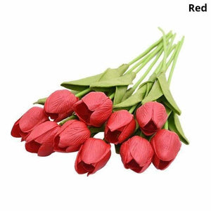 Colourful Tulips Artificial Flowers Decor