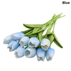 Colourful Tulips Artificial Flowers Decor
