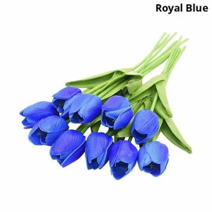 Colourful Tulips Artificial Flowers Decor