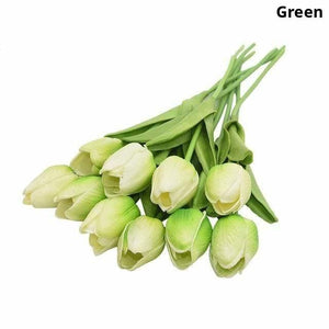 Colourful Tulips Artificial Flowers Decor
