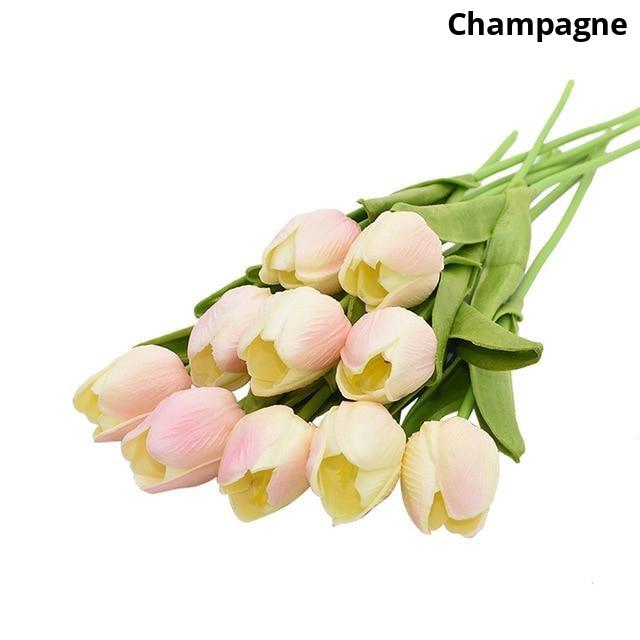 Colourful Tulips Artificial Flowers Decor