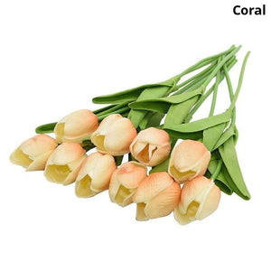 Colourful Tulips Artificial Flowers Decor