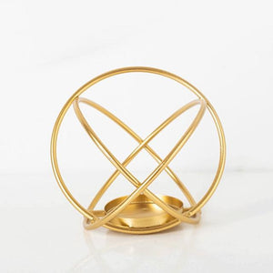 Metal Nordic Candle Holder In Gold Or Rose Home Decor Accessory