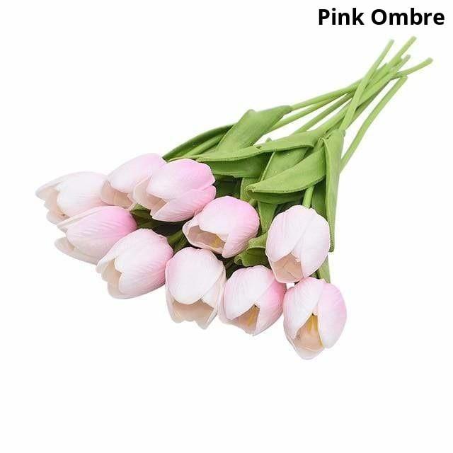 Colourful Tulips Artificial Flowers Decor