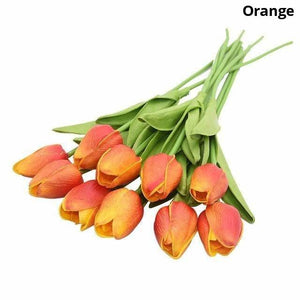Colourful Tulips Artificial Flowers Decor