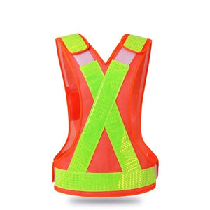 V Shaped Reflective Safety Vest Orange