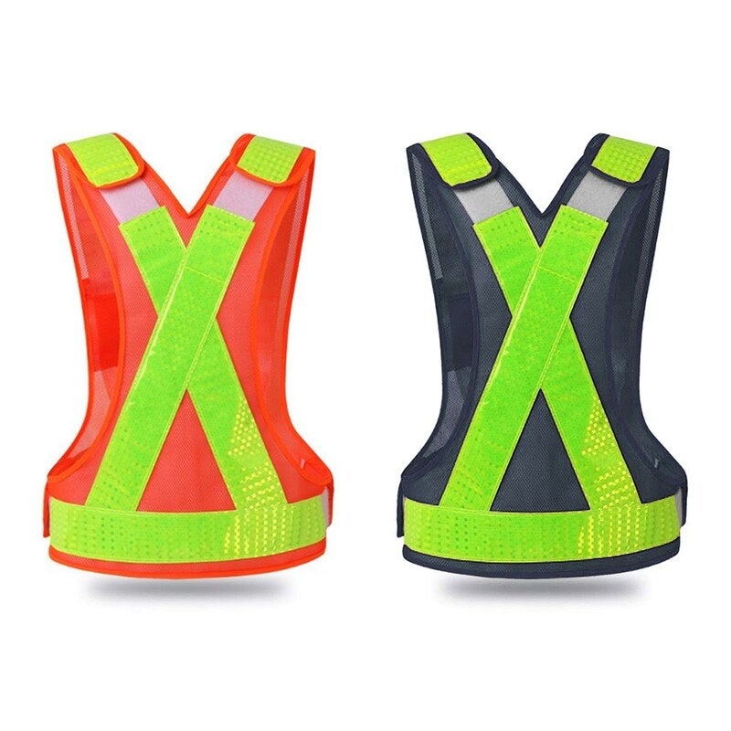 V Shaped Reflective Safety Vest Orange