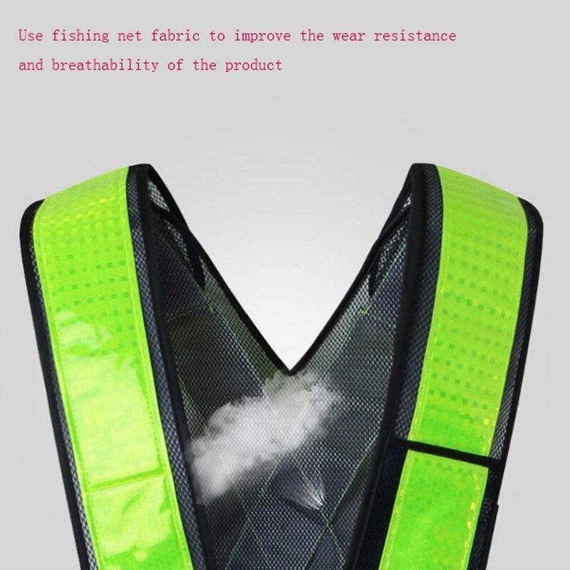 V Shaped Reflective Safety Vest Orange