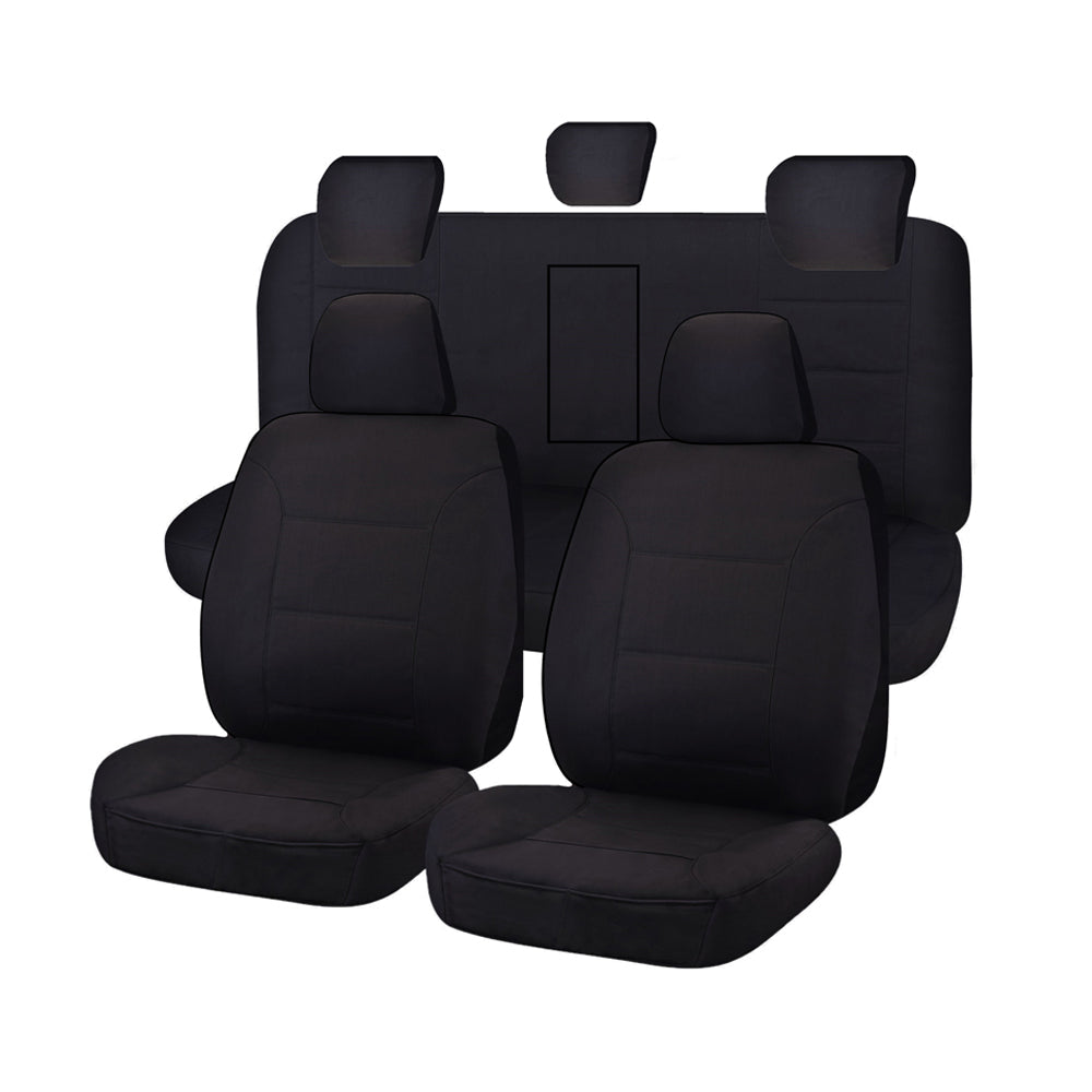 Seat Covers For Isuzu D-Max 06/2012 06/2020 Dual Cab Chassis Utility Fr Black Challenger