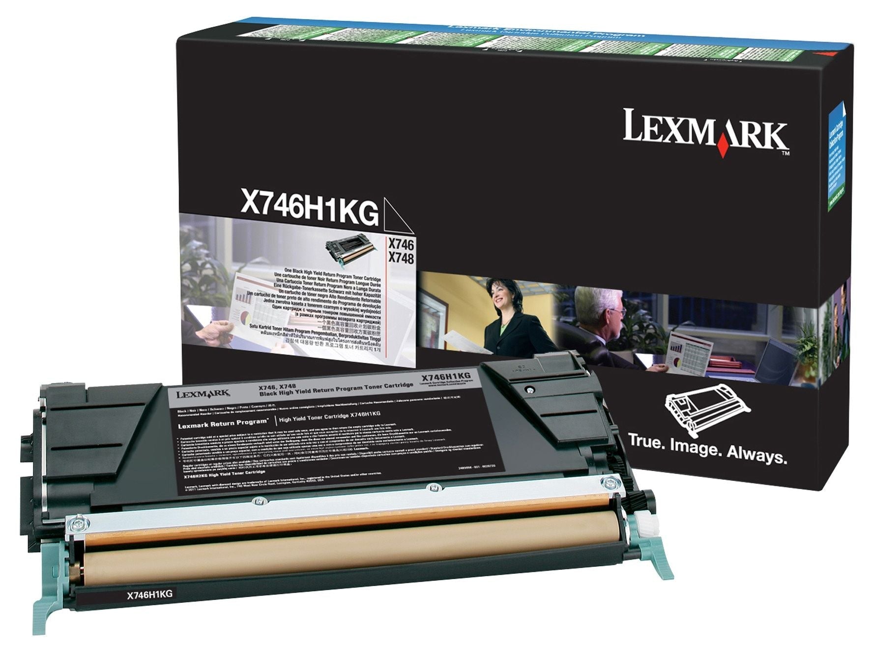 Lexmark X746h1kg Black Toner Return Program Yield 12K For X748