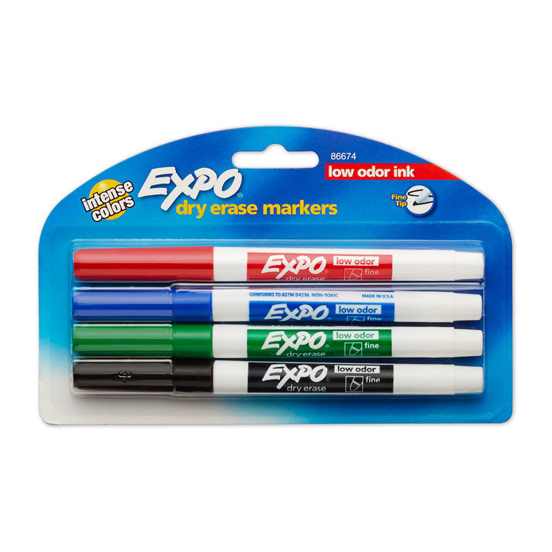 Expo White Board Marker Fne Assorted Pack 4 Box Of 6