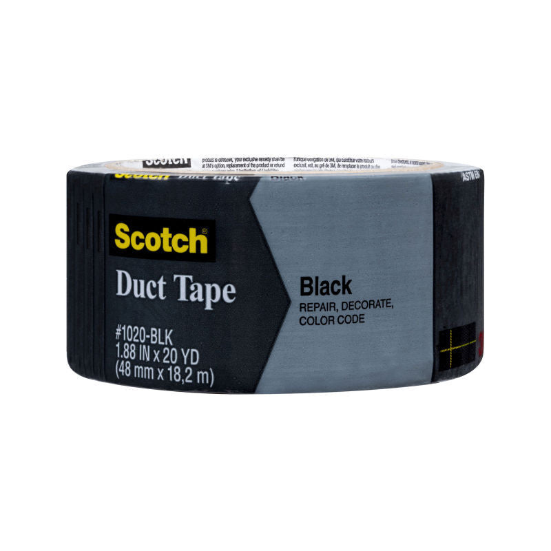 Scotch Duct Tape 3920-Bk Black Box Of 12