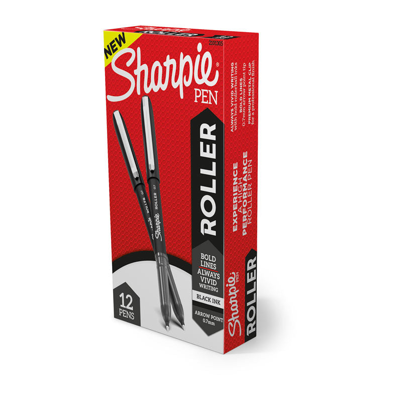 Sharpie Rb 0.7Mm Arrow Pt Black Box Of 12