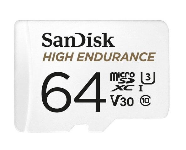 Sandisk 64Gb High Endurance Micro Sdxc V30 U3 C10 Uhs-1 100Mb/S R 40Mb/S W Adaptor Android Smartphone Action Camera Dron