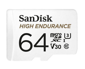 Sandisk 64Gb High Endurance Micro Sdxc V30 U3 C10 Uhs-1 100Mb/S R 40Mb/S W Adaptor Android Smartphone Action Camera Dron