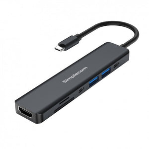 Simplecom Ch570 Usb-C 7-In-1 Multiport Adapter Hub 3.0 Hdmi 4K Sd Card Reader