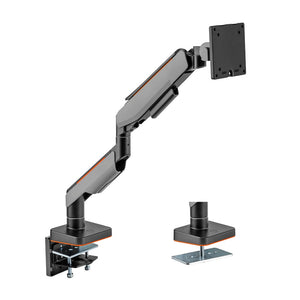 Brateck Single Heavy-Duty Gaming Monitor Arm Fit Most 17'-49' Up To 20Kg Vesa 75X75100x100