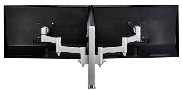 Atdec Awms-2-4640 Bolt Black Dual 460Mm Monitor Arms On 400Mm Post