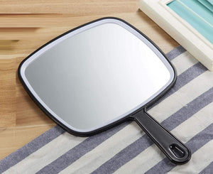 Extra Large Black Handheld Mirror With Handle (31,5 X 23 Cm)