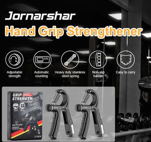 2 Pack Adjustable Hand Grip Strengthener For And Wrist Rehabilitation (Resistance 5-60 Kg)