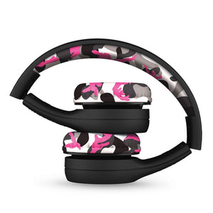 Lilgadgets Connect + Childrens Kids Wired Headphones Pink Camo