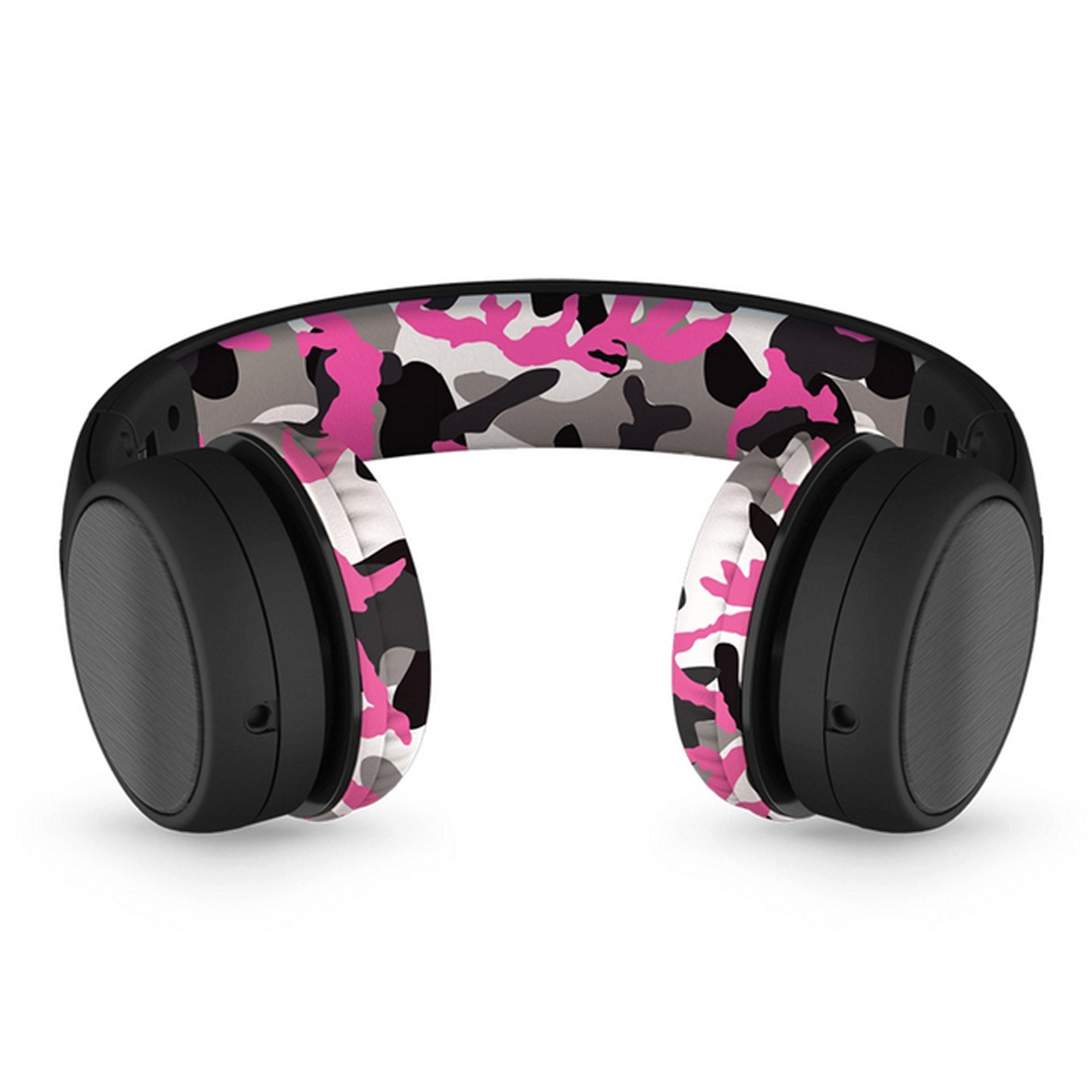 Lilgadgets Connect + Childrens Kids Wired Headphones Pink Camo