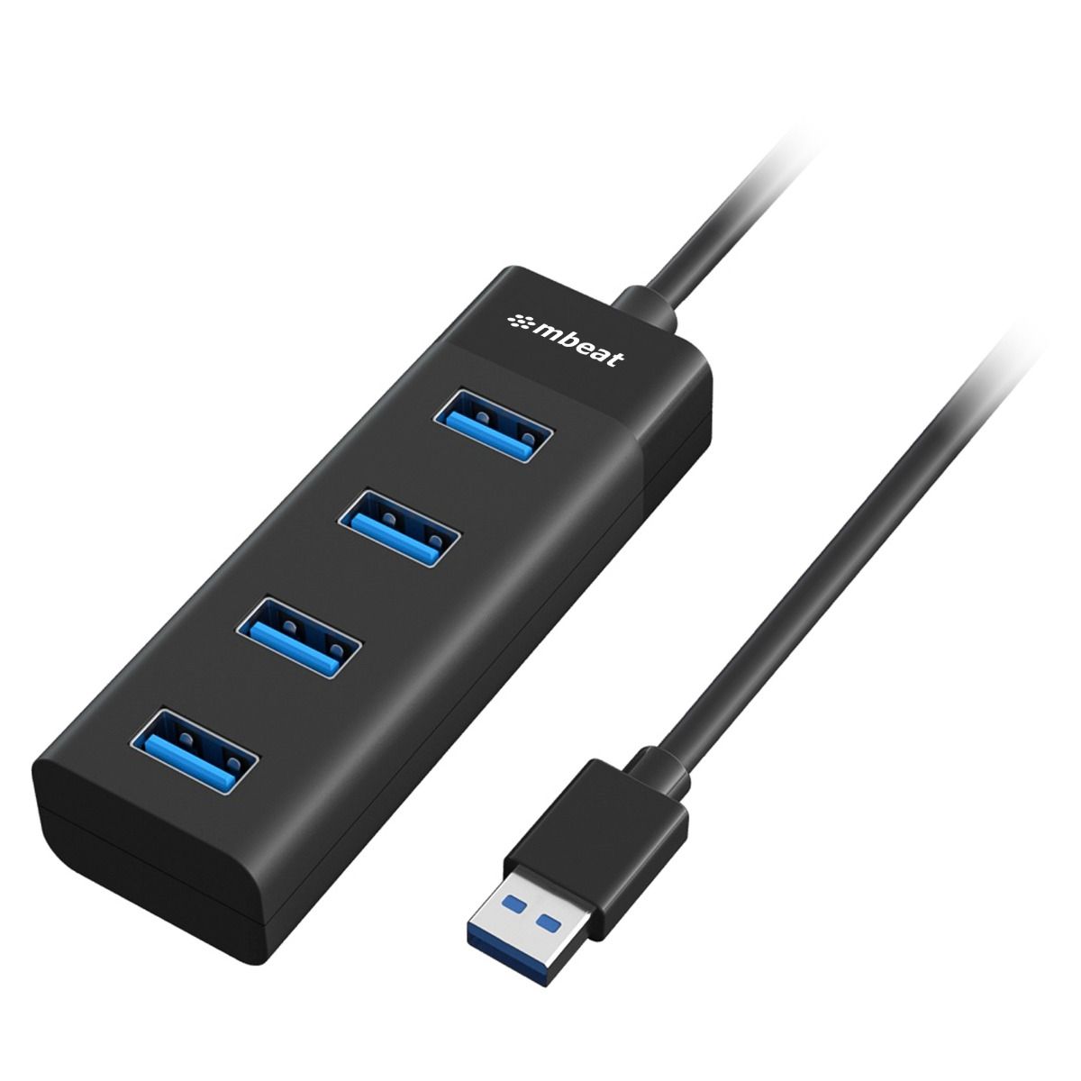 Mbeat 4-Port Usb 3.0 Hub Black