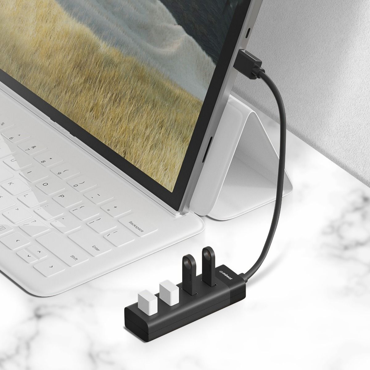 Mbeat 4-Port Usb 3.0 Hub Black