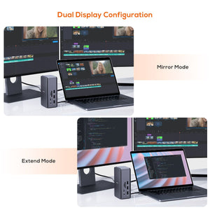 Mbeat 14-In-1 Usb4 Docking Station With 8K Video, 40Gbps Data Space Grey