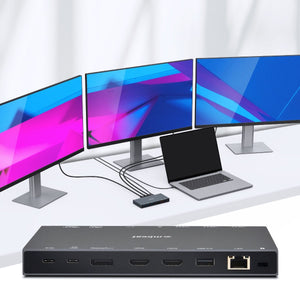 Mbeat 15-In-1 Triple Display Usb-C Dock (2 X Hdmi & Port)