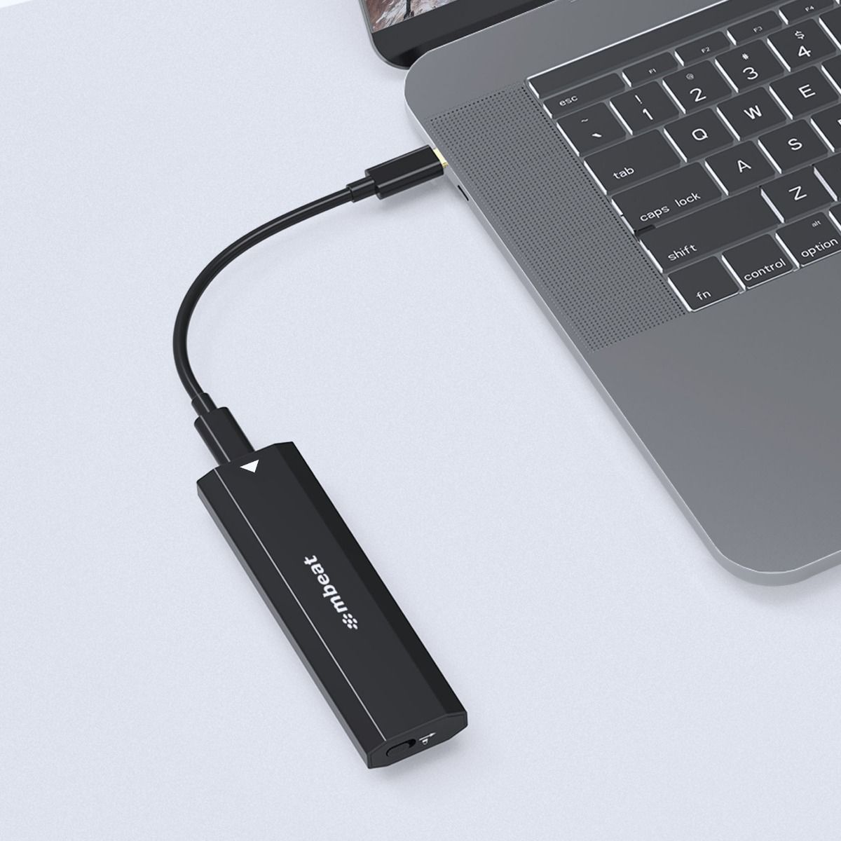 Mbeat Elite Usb-C To M.2 Ssd Enclosure (M-Key B+M Key) Matte Black