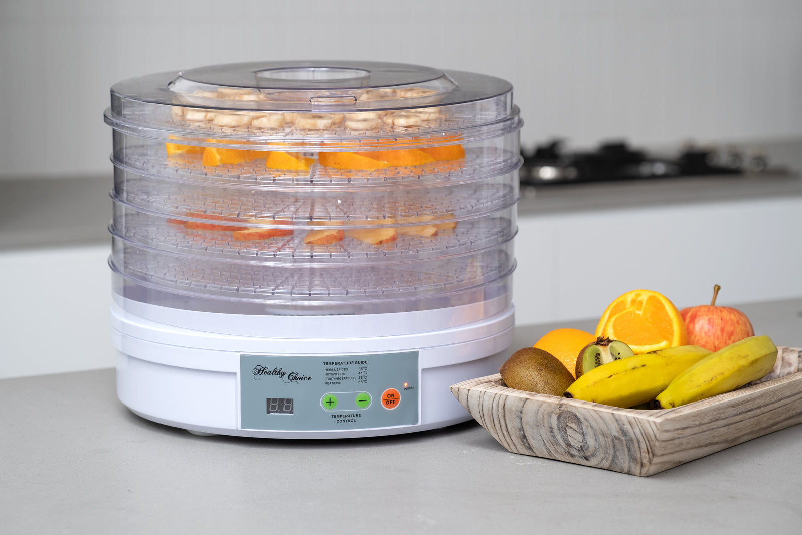 Healthy Choice Design Food Dehydrator/ Preserver W/ 2 Power Levels