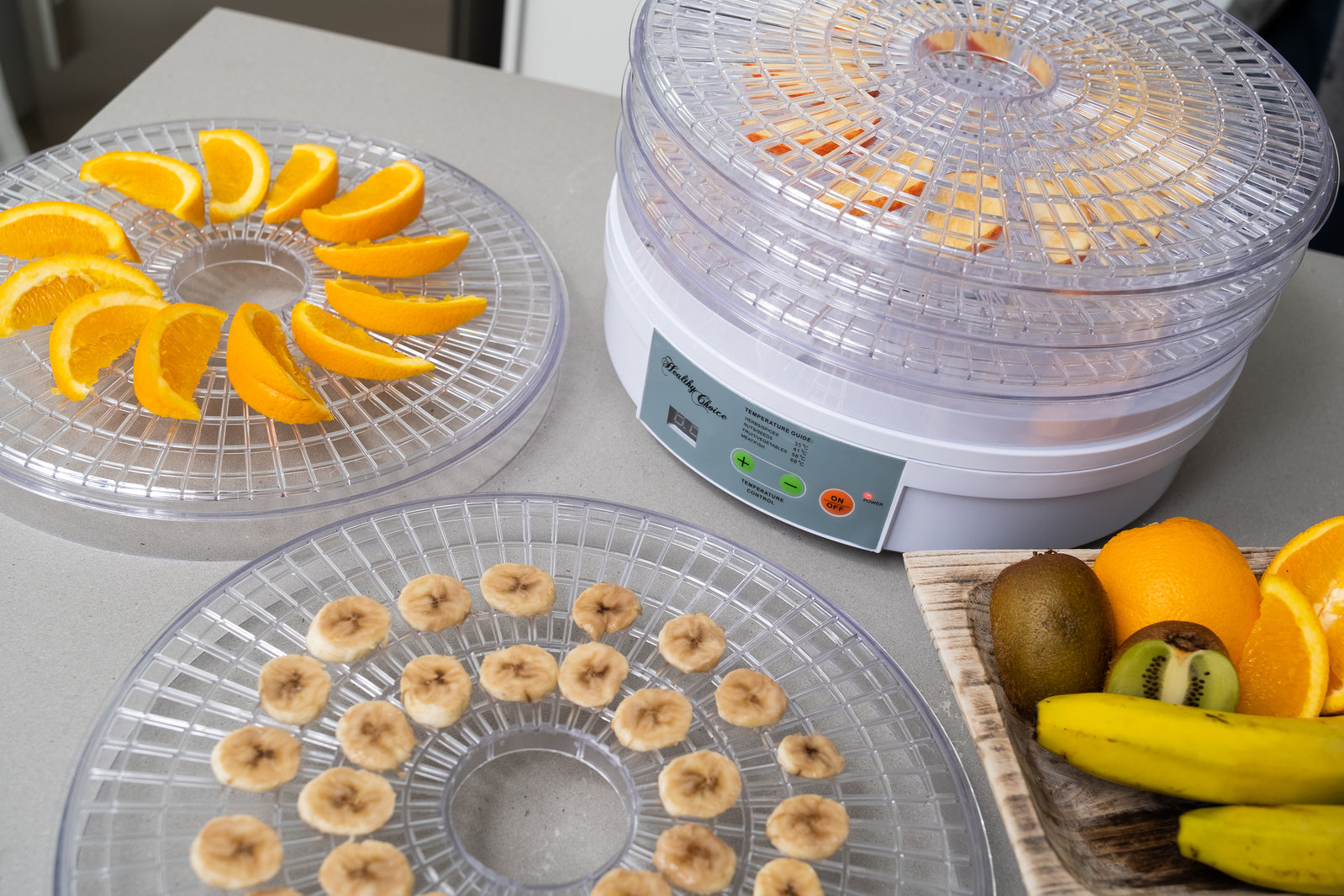 Healthy Choice Design Food Dehydrator/ Preserver W/ 2 Power Levels