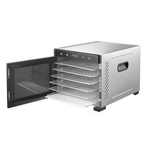 Stainless Steel Food Dehydrator With Large Capacity 6 Trays