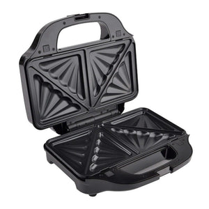 Sandwich Press W/ 3 Interchangeable Plates Incl Toasties & Waffles