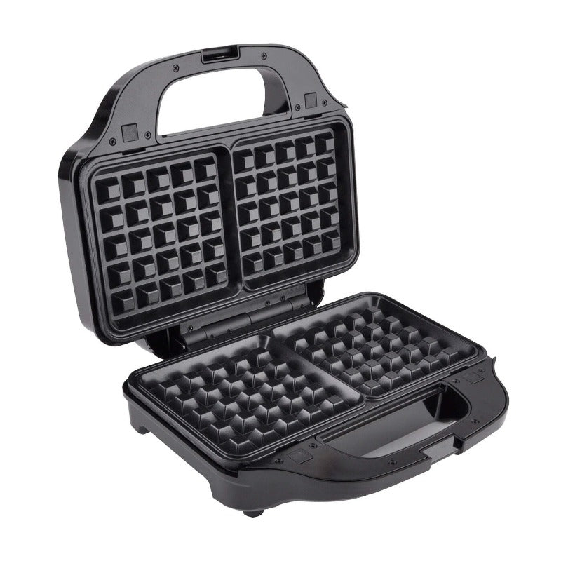 Sandwich Press W/ 3 Interchangeable Plates Incl Toasties & Waffles