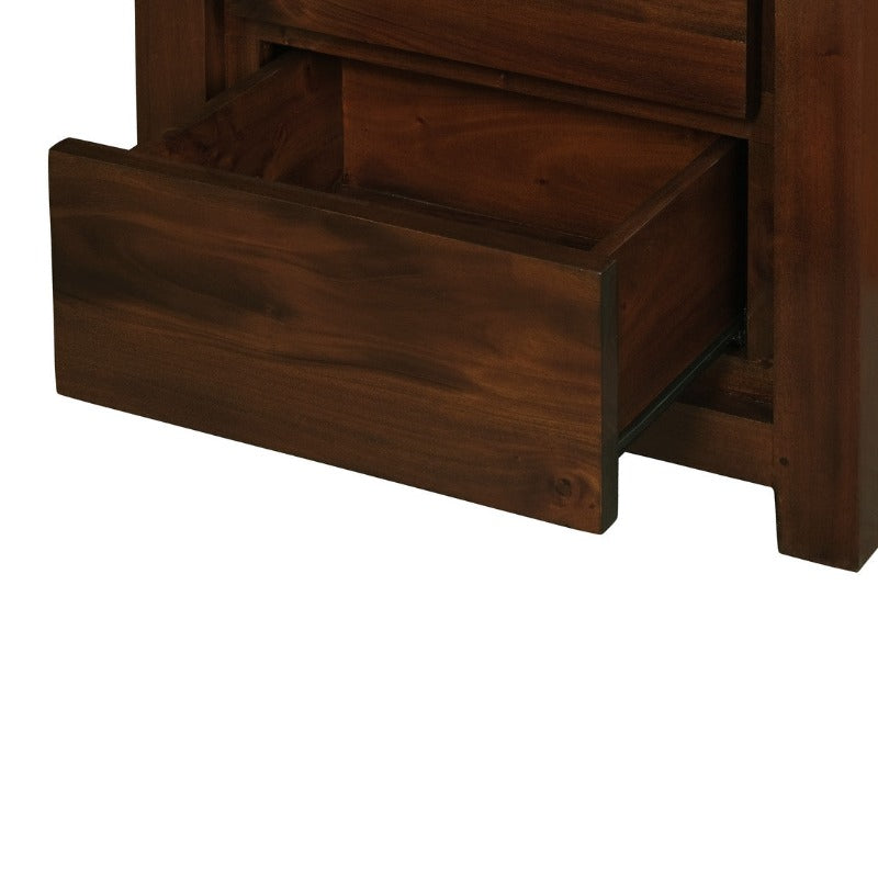 Amsterdam 2 Drawer Bedside Table (Mahogany)