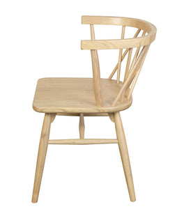 Sierra Cross Back Oak Chair - Set Of 2 (Natural)