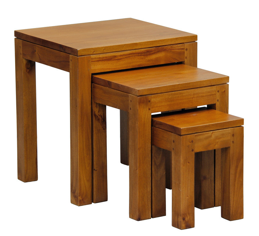 Amsterdam Nest Of Table Set 3 (Light Pecan)