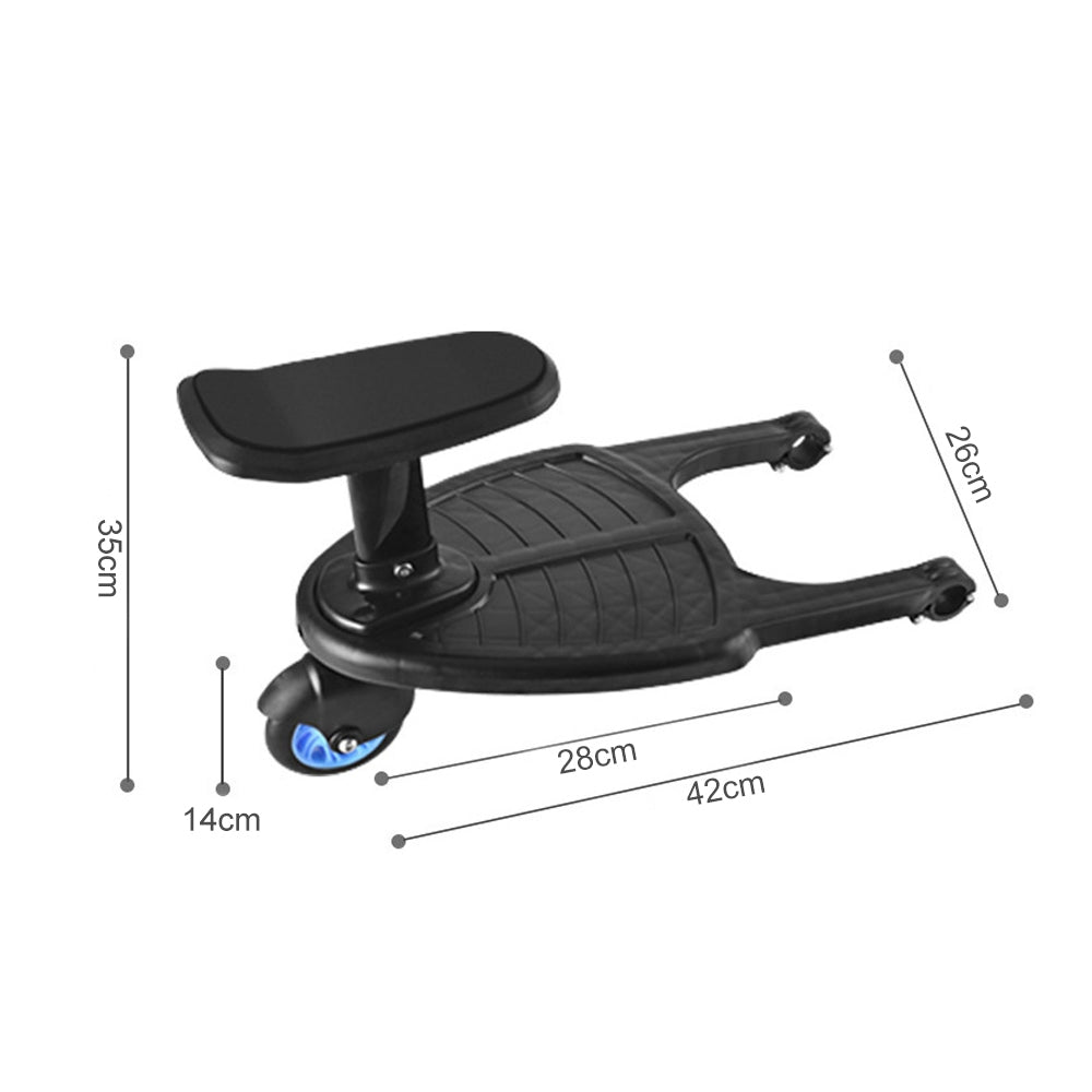 Stroller Step Board Toddler Buggys Wheel Standing Skateboard For Pram Kids Blue