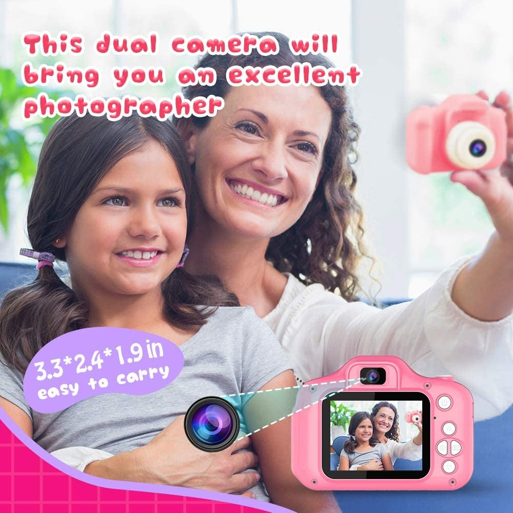 Mini Digital Children Camera Kids 2.0" Lcd Toy 32G Card Hd