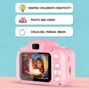 Mini Digital Children Camera Kids 2.0" Lcd Toy 32G Card Hd