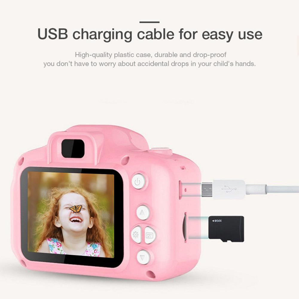 Mini Digital Children Camera Kids 2.0" Lcd Toy 32G Card Hd