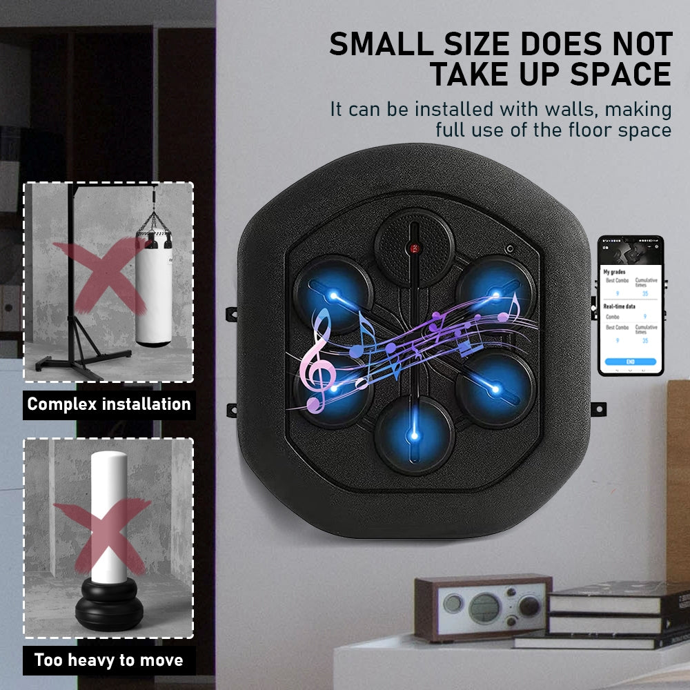 Music Boxing Training Electronic Wall Target Glove Intelligent App Combat