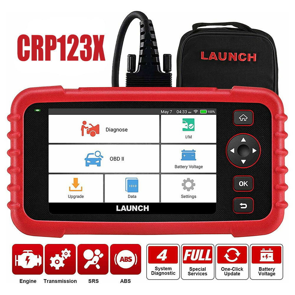 Launch Crp123x Car Scanner Obd2 Code Reader Abs Srs Engine Diagnostic Tool