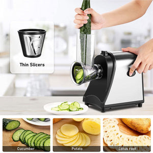 Electric Grater Vegetable Food Rotary Drum Chopper Slicer