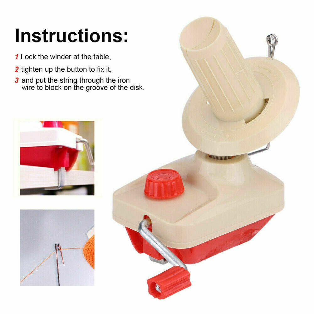 Swift Yarn Fiber String Ball Wool Winder Holder Hand Operated Manual