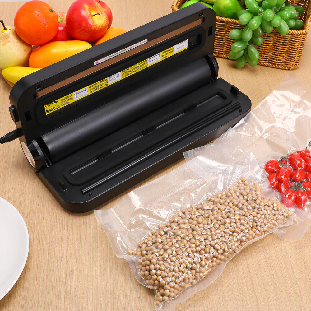 New Vacuum Sealer Machine Fresh Dry Wet Food Saver Storage With Bags Built-In Cutter